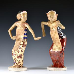 Javanese Dancers - Camillo Ghigo, Manifattura Lenci, late 1930s